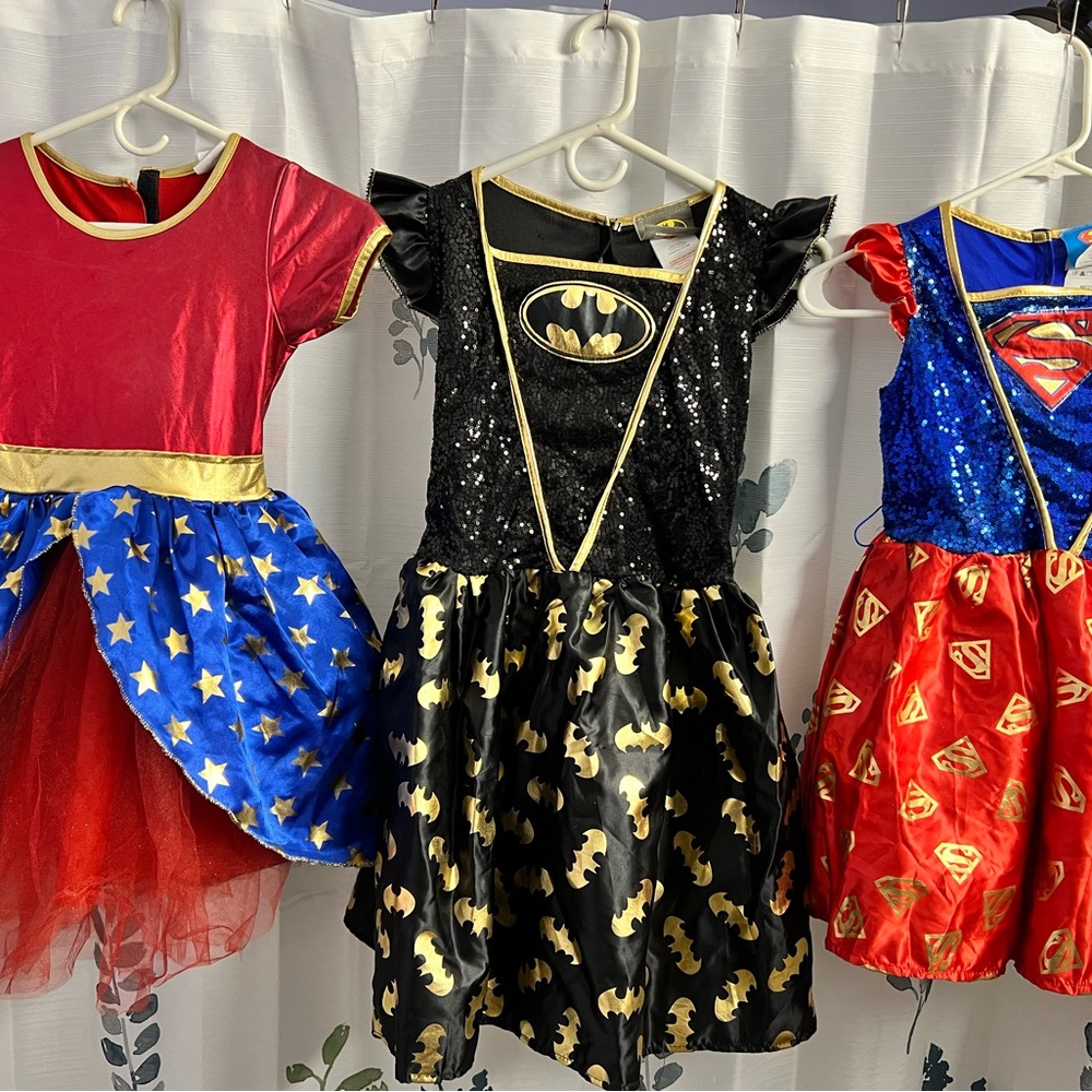Rubie's Superhero Costume Trio - Wondergirl, Batgirl & Supergirl